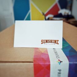 Print 4 Humans - Foil business cards for apparel company