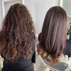 Salon 177 - Before and after wash and blow out