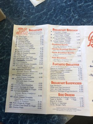 Menu photo 5 Fantastic Cafe El Segundo, CA