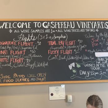 Gaspereau Vineyards - Tasting board. - Wineries Near Me - Wolfville, Nova Scotia Gaspereau Vineyards - Tasting board. - Wineries Near Me - Wolfville, Nova Scotia