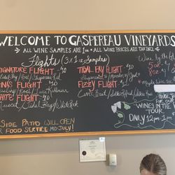 Gaspereau Vineyards - Tasting board.