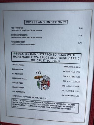 Menu photo 1 Buck It Grill and Pub Buckfield, ME
