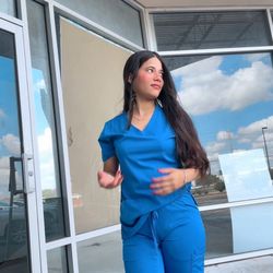 Scrubs To The Rescue - Talla XS PETITE Blue