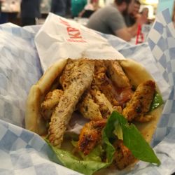 Athena Pita - Chicken kabob wrap-a-rooni.