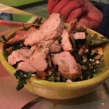 Laughing Planet - Mediterranean salad w chicken - Vegetarian Near Me - Reno, Nevada Laughing Planet - Mediterranean salad w chicken - Vegetarian Near Me - Reno, Nevada