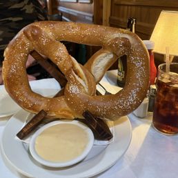 Jumbo stuffed pretzel with bacon & cheese Jumbo stuffed pretzel with bacon & cheese