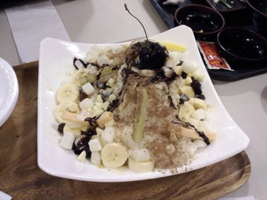 Photo of Snow Ice - Santa Clara, CA, US. the monkey lover: quite a creative, korean.fusion bingsoo dessert creation