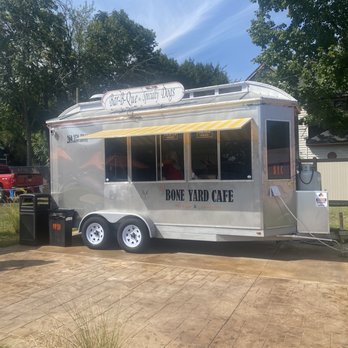 The Bone Yard Cafe - a silver food truck - Barbeque Near Me - Kalamazoo, Michigan The Bone Yard Cafe - a silver food truck - Barbeque Near Me - Kalamazoo, Michigan