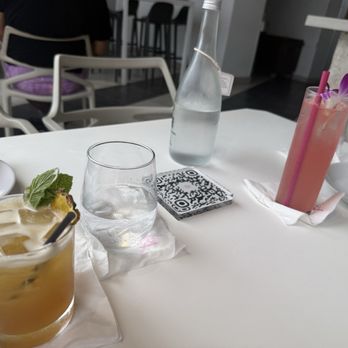 The Atlantic at the Tryst - L: Sunset on Acid R: Oasis (mocktail) - Latin American Near Me - San Juan, Puerto Rico The Atlantic at the Tryst - L: Sunset on Acid R: Oasis (mocktail) - Latin American Near Me - San Juan, Puerto Rico