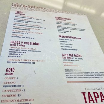 Lorena Garcia Tapas Y Cocina - Menu - Latin American Near Me - Irving, Texas