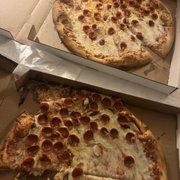 Melted pizza