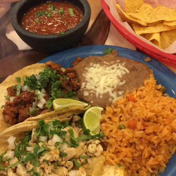La Parada - Spicy pork taco, chicken taco, and quesadilla plate. California enchiladas plate in the back. Very tasty. - Mexican Near Me - Indianapolis, Indiana La Parada - Spicy pork taco, chicken taco, and quesadilla plate. California enchiladas plate in the back. Very tasty. - Mexican Near Me - Indianapolis, Indiana