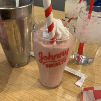 Johnny Rockets - Vegan strawberry shake - Burgers Near Me - Hanover, Maryland Johnny Rockets - Vegan strawberry shake - Burgers Near Me - Hanover, Maryland