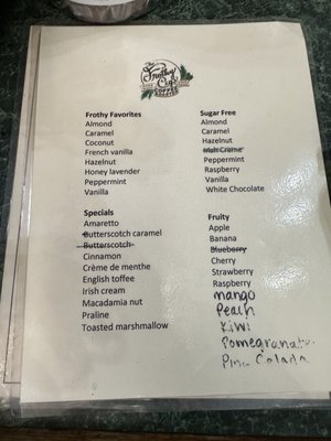 Menu photo 6 The Frothy Cup Idaho Springs, CO Menu photo 6 The Frothy Cup Idaho Springs, CO