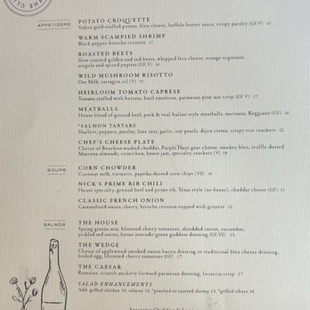 Nick's Quorum - Appetizers and salads - Cocktail Bars Near Me - Omaha, Nebraska