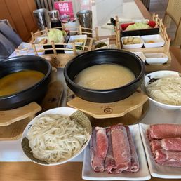 Original Pork Bone Soup + Beef  Golden Soup + Beef