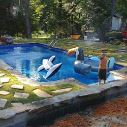 Pristine Pools - Kids having fun while we finish up the decking
