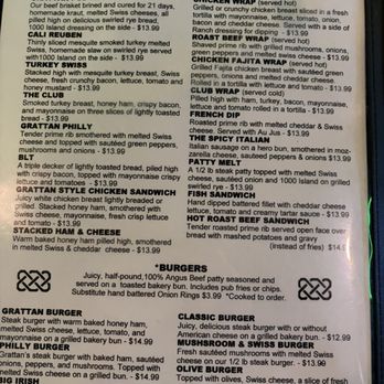 Grattan Irish Pub - Menu - Irish Pub Near Me - Grattan, Michigan