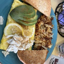 Malia's Cafe - Crab omelette