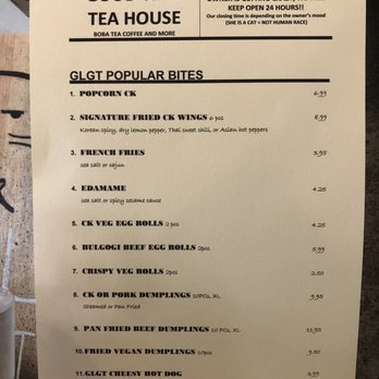 Good Luck Good Time Tea House - Printed menu (1) - Cafes Near Me - College Station, Texas Good Luck Good Time Tea House - Printed menu (1) - Cafes Near Me - College Station, Texas