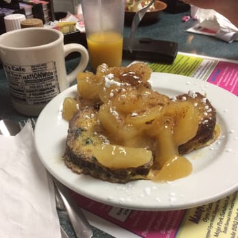 Mangrove Mike's - Blueberry French toast topped with apples and cinnamon :) - Breakfast & Brunch Near Me - Islamorada, Florida
