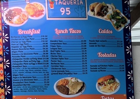 Menu photo 4 Tacos y Refresqueria 95 Bastrop, TX