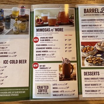 Cracker Barrel Old Country Store - Their current holiday menu includes beer and wine - Southern Near Me - Yuma, Arizona Cracker Barrel Old Country Store - Their current holiday menu includes beer and wine - Southern Near Me - Yuma, Arizona