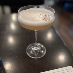 The Kennedy - Six Grey Horses, 10  Chamomile & Earl Grey 13th Colony Gin * Egg White Local Honey * Lemon Bitters