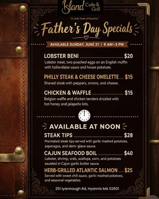 Menu photo 1 Island Cafe & Grill Hyannis, MA Menu photo 1 Island Cafe & Grill Hyannis, MA