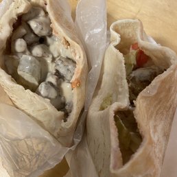 Falafel Sandwich and Chicken Sandwich