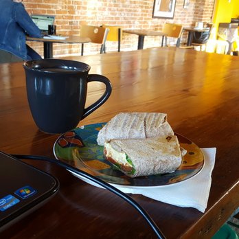 Koba Café - Breakfast burrito and coffee in upstairs area. - Coffee & Tea Near Me - Baltimore, Maryland