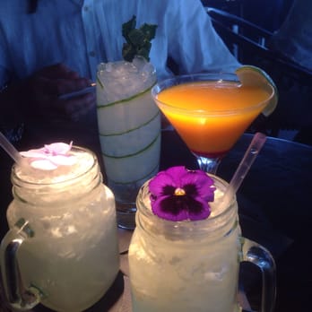 Hutong - Two NuWang cocktails, the passion fruit and mango cocktail and a absinthe based cocktail. All priced between £15-£18 each. - Chinese Near Me - London, XGL