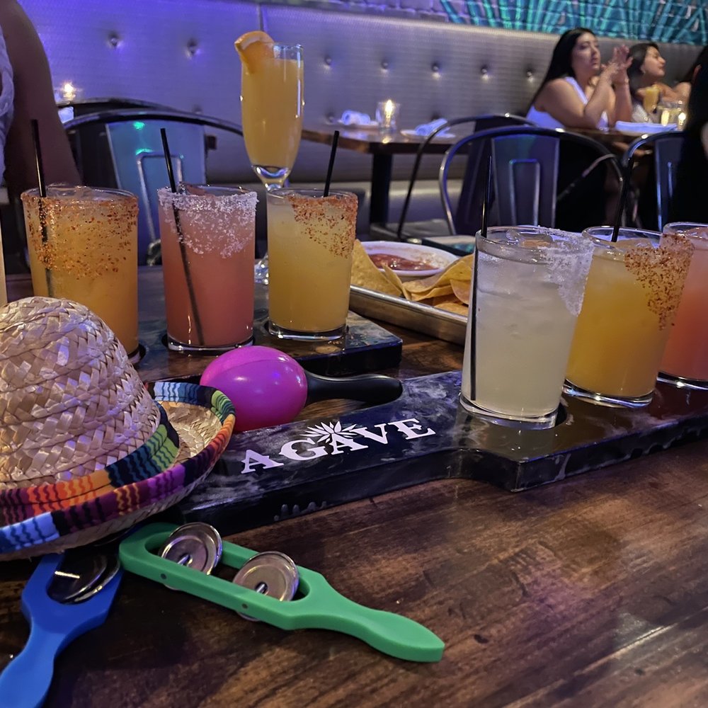 Agave Cocina Mexicana - margarita flight - brunch ( festive toys brought by myself) - New Mexican Cuisine Near Me - Wallington, New Jersey
