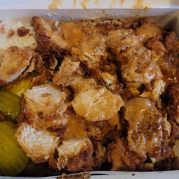 Its my good chicken drizzled in honey and their signature sauce