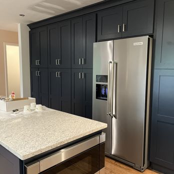 A to Z Kitchen Designs - We love the wall of cabinetry and our matching island-kitchen is nearly finished. - Cabinetry Near Me - Oak Lawn, Illinois A to Z Kitchen Designs - We love the wall of cabinetry and our matching island-kitchen is nearly finished. - Cabinetry Near Me - Oak Lawn, Illinois