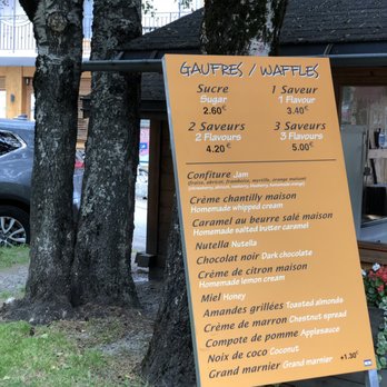 Gaufres - Menu - Waffles Near Me - Chamonix-Mont-Blanc, 74
