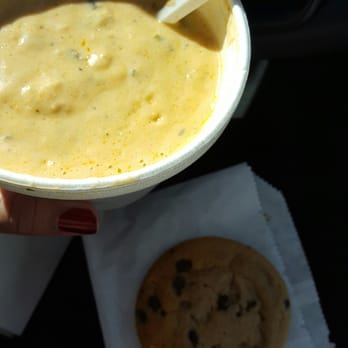 Mucho - Best Soups Ever!! This is their Lobster Bisque and it's absolutely amazing!! - Sandwiches Near Me - Santa Fe, New Mexico