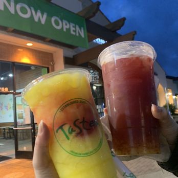 Tastea - Mango All The Way and Peach Me Sweet Tea - Bubble Tea Near Me - San Diego, California Tastea - Mango All The Way and Peach Me Sweet Tea - Bubble Tea Near Me - San Diego, California