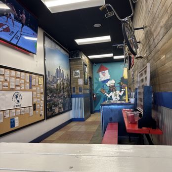 JD's Wingz & Thingz - Cute inside sitting area and a couple tvs. - Chicken Wings Near Me - Placentia, California