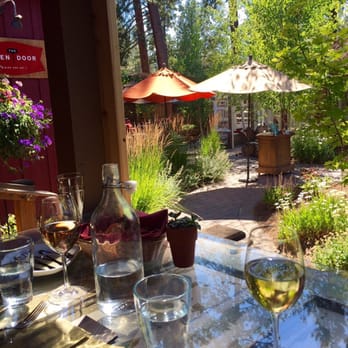 The Open Door - View from our table on the porch. - New American Near Me - Sisters, Oregon