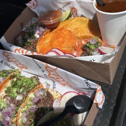 O.G PLATE WITH QUESO TACOS O.G PLATE WITH QUESO TACOS