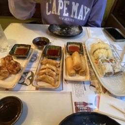 Appetizers and sushi Appetizers and sushi
