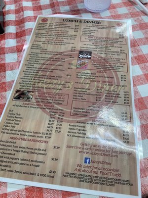 Menu photo 1 Jazzy’s Diner Winter Haven, FL Menu photo 1 Jazzy’s Diner Winter Haven, FL