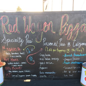 SoCal Night Market - Red Wagon pizza menu. - Festivals Near Me - San Diego, California SoCal Night Market - Red Wagon pizza menu. - Festivals Near Me - San Diego, California