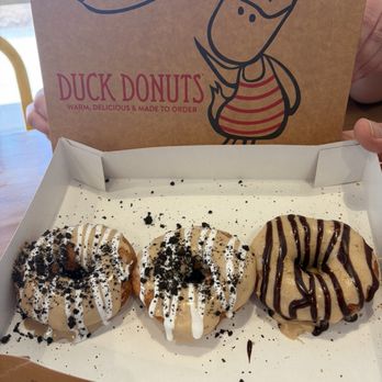 Duck Donuts - Peanut Butter Pie donut and peanut butter fluff donut - Coffee & Tea Near Me - Brooksville, Florida