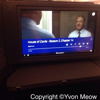 China Airlines - Watching some episodes of House of Cards on my own 18" screen. - Airlines Near Me - El Segundo, California