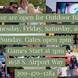 Stockton Bingo Hall - CHOOSE YOUR FAVORITE WAY TO PLAY.
Car, Tent, Covered Patio or Tailgate. Every seat is the best seat at Winners Bingo Stockton.