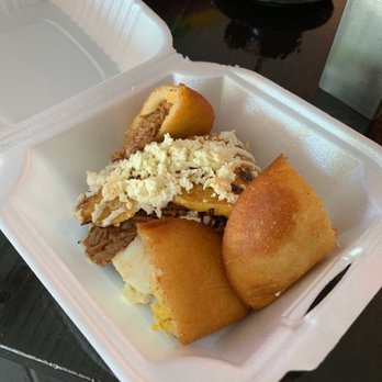 Arepa Bar - What I'm bringing him. Cachapa pelis & arepitas. So yummy! - Venezuelan Near Me - Miami, Florida Arepa Bar - What I'm bringing him. Cachapa pelis & arepitas. So yummy! - Venezuelan Near Me - Miami, Florida