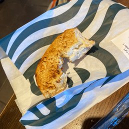 DRY BAGEL WHERE IS THE CREAM CHEESE
