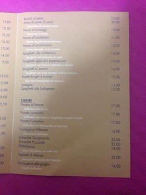 Menu photo 2 Il Carpaccio Antwerp, VAN Menu photo 2 Il Carpaccio Antwerp, VAN